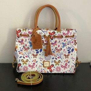 Dooney Bourke 2019 Flower Garden Passholder Tassel Tote